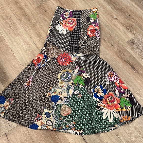 Beautiful long etro skirt size 40 floral pattern maxi - Picture 5 of 8